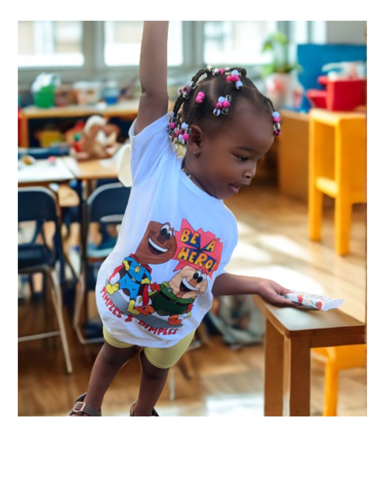 Girl modeling kids clothing